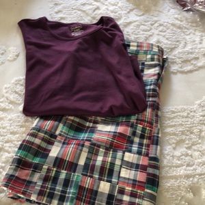 Madras patchwork skirt and matching tank